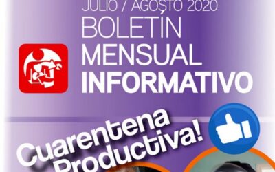 Boletín mensual informativo Julio / Agosto 2020